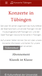 Mobile Screenshot of konzerte-tuebingen.de